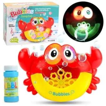 bubble crab bath toy