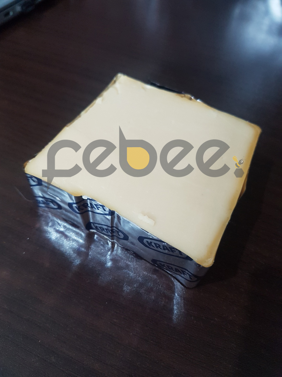 Keju Kraft Cheddar Blok Potongan Repack +/- 250g Keju Kraft Untuk