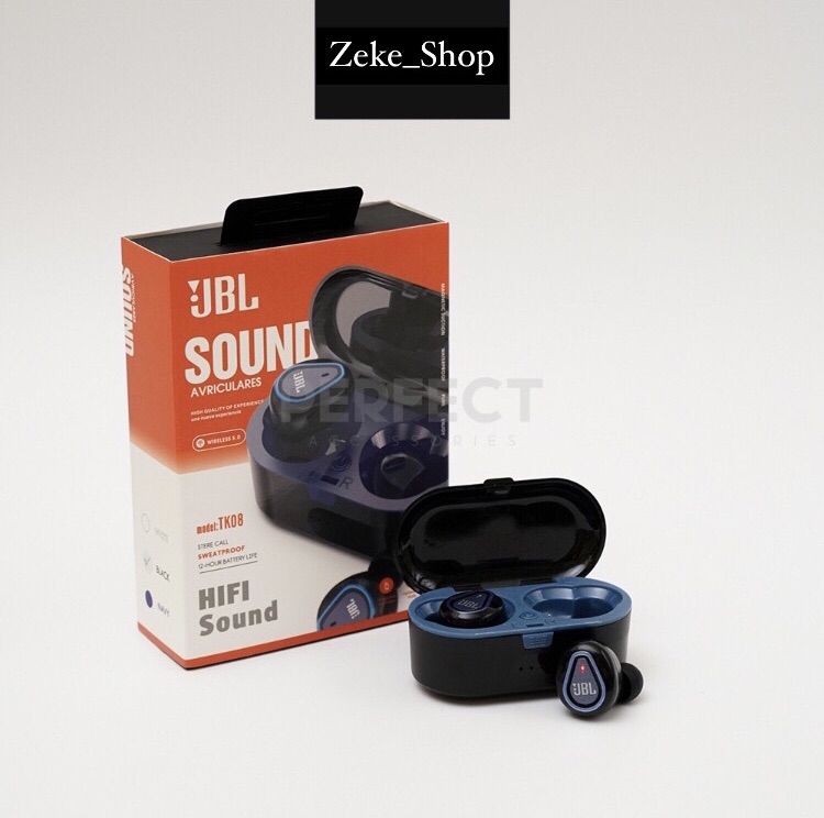 EARPHONE TWS TK08 JBL WIRELESS HEADSET 