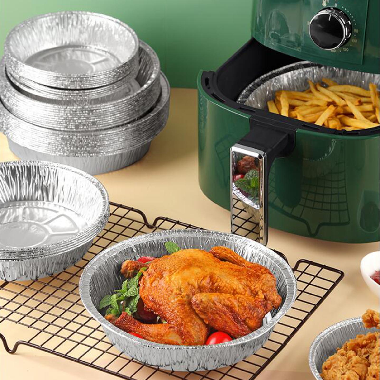 [Isi 10 pcs / 20 pcs] Aluminium Air Fryer / Kertas Air Fryer Oven Baking Bentuk Mangkok Lazada