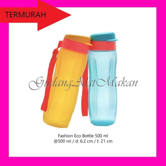Tupperware Fashion Eco Bottle 500 ml 2pcs - Biru Kuning botol minum