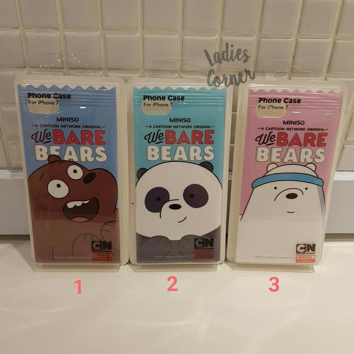 WE BARE BEARS CASE FOR IPHONE 7/IP 7+/IP 6/IP 6+ MINISO #LC