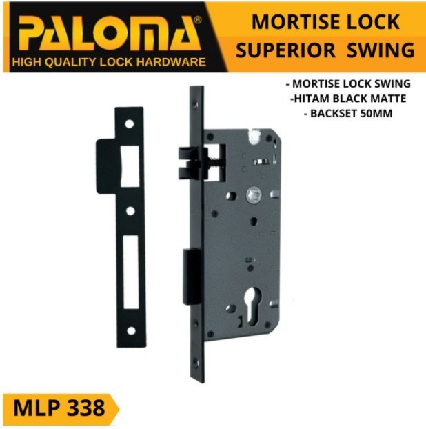 BODY KUNCI PALOMA MLP 338 SUPERIOR SWING 50MM MATTE BLACK HITAM SSS BODY KUNCI PALOMA MLP 338 SUPERIOR SWING 50MM MATTE BLACK HITAM SSS