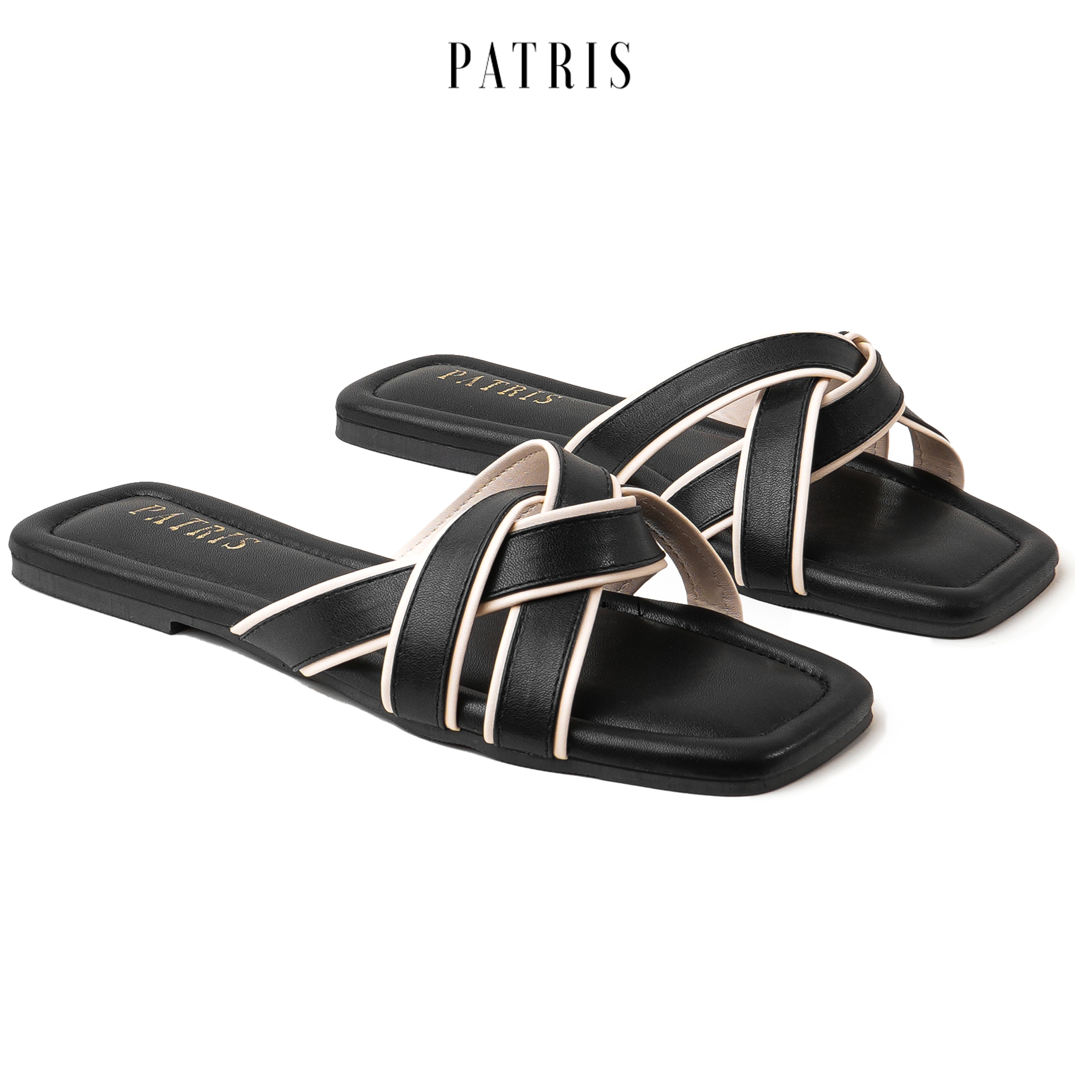 PATRIS Marcheline Sandal Wanita Flat Teplek Lazada Indonesia