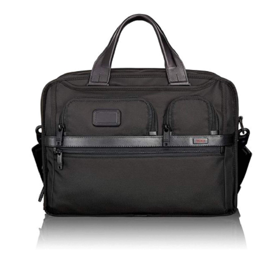 TUMI ALPHA 3 BRIEFBAG EXPANDABLE ORGANIZER LAPTOP BRIEFCASE WITH TUMI
