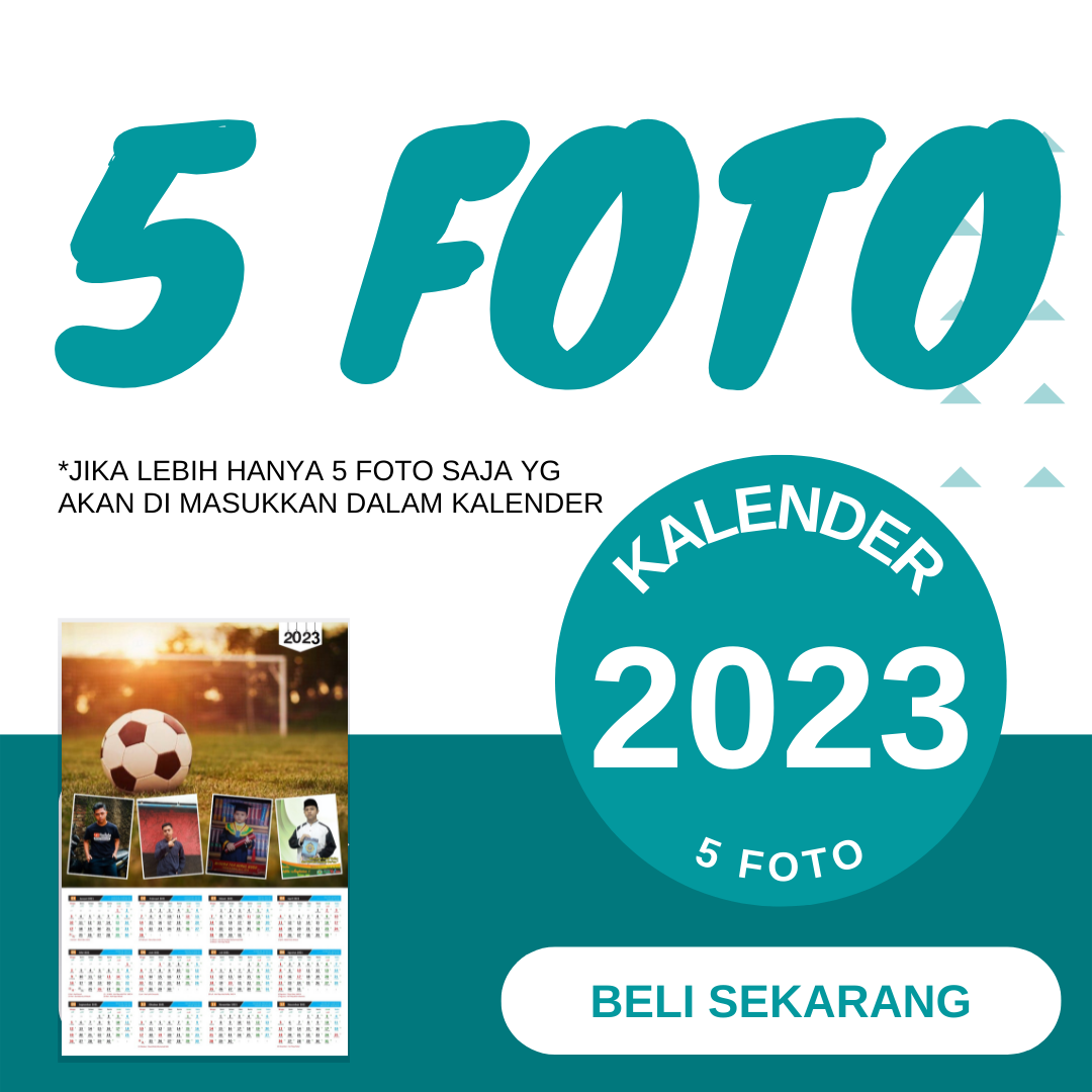 Kalender Custom Design Foto Sendiri Untuk Jumlah Foto 2 sampai 5