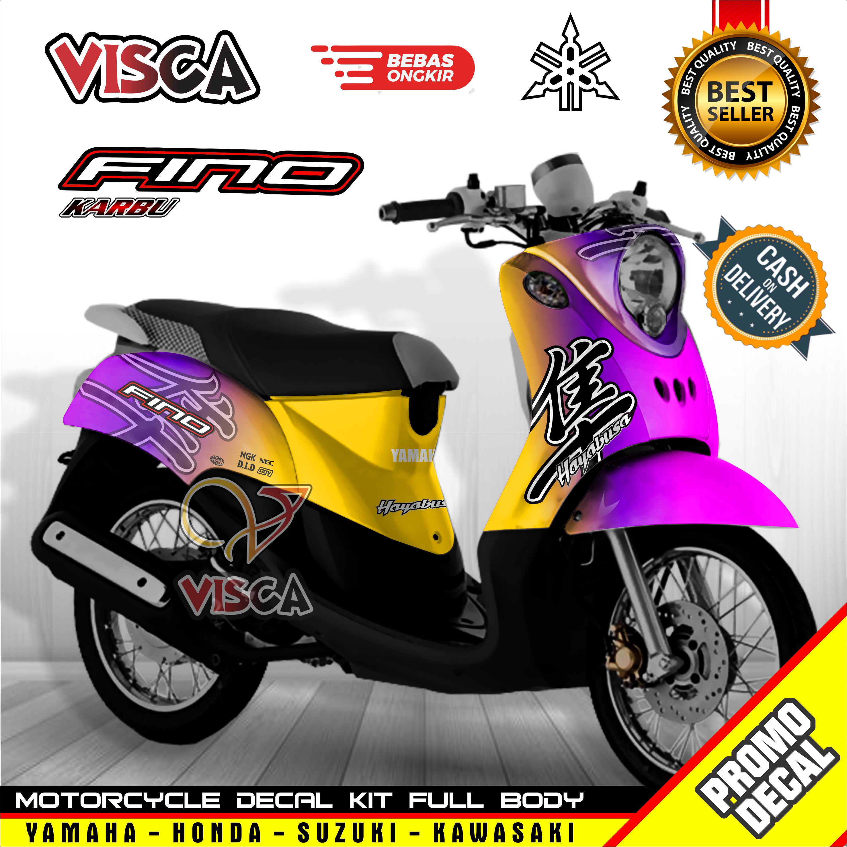 Decal Fino Karbu Full Body Stiker Fino Karbu Keren Striping Fino Karbu