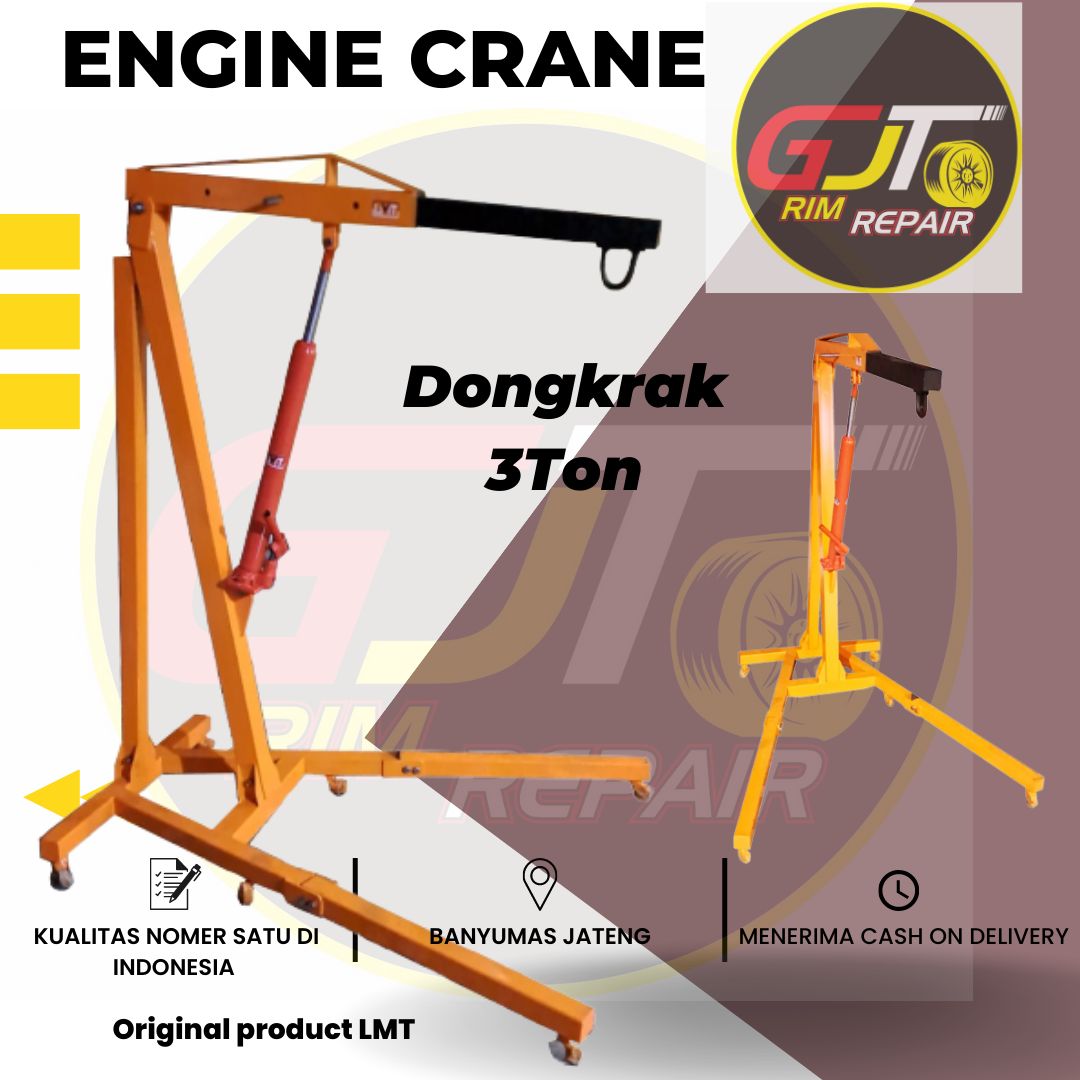 Engine Crane 3 ton Shop Crane Pengangkat Mesin Mobil Lazada Indonesia