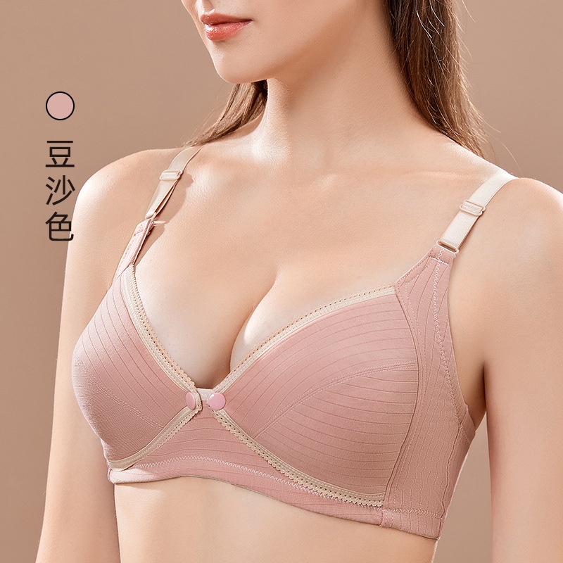 Bh menyusui kancing depan maternity bra Tanpa Kawat Bra menyusui bahan  katun Nursing Bra XY01