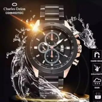 Jual Garansi 3 Bulan Original Jam Tangan Pria Rantai Charles Delon Original Jakarta Selatan Danitha Fashion Tokopedia