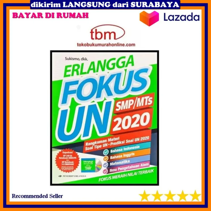 Buku Erlangga Fokus Un Smp Mts 2020 Cd Sukismo S Lazada Indonesia