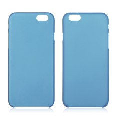0.3mm Ultra Tipis Semi Transparan Clear Matte Cover Case Kulit untuk IPhone 6/6 S 4.7 Dark Blue (LUAR NEGERI) -Intl