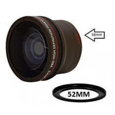 0.17X Ultra-Lebar Fisheye Konverter Lensa W/Macro Attachment untuk D3100, D3200, D3300, D5000, d5100, D5200, D5300, D5500, D7000, D7100, D7200, D90, D300, D500, d600, D610, D700, D750, D800, D810 DSLR-Internasional