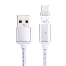 1,2 m menenun a Magnetic tipe - C untuk USB 2.0 Data Sync pengisian kabel untuk Xiaomi Mi5 / Mi4c, Meizu PRO 5, Letv Kerenpad Keren1 Dual, satu Plus dan perangkat lain dengan tipe-C USB Port