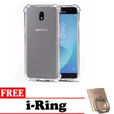 1 Paket Casing Handphone Anti Crack Elegant Softcase for Samsung Galaxy J7 Pro 2017 - Clear + Bonus i-Ring Phone