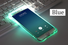 1 Pc/lot LED Flash Ringan Lembut TPU Hingga Mengingatkan Sarung Incoming Panggilan untuk Samsung
