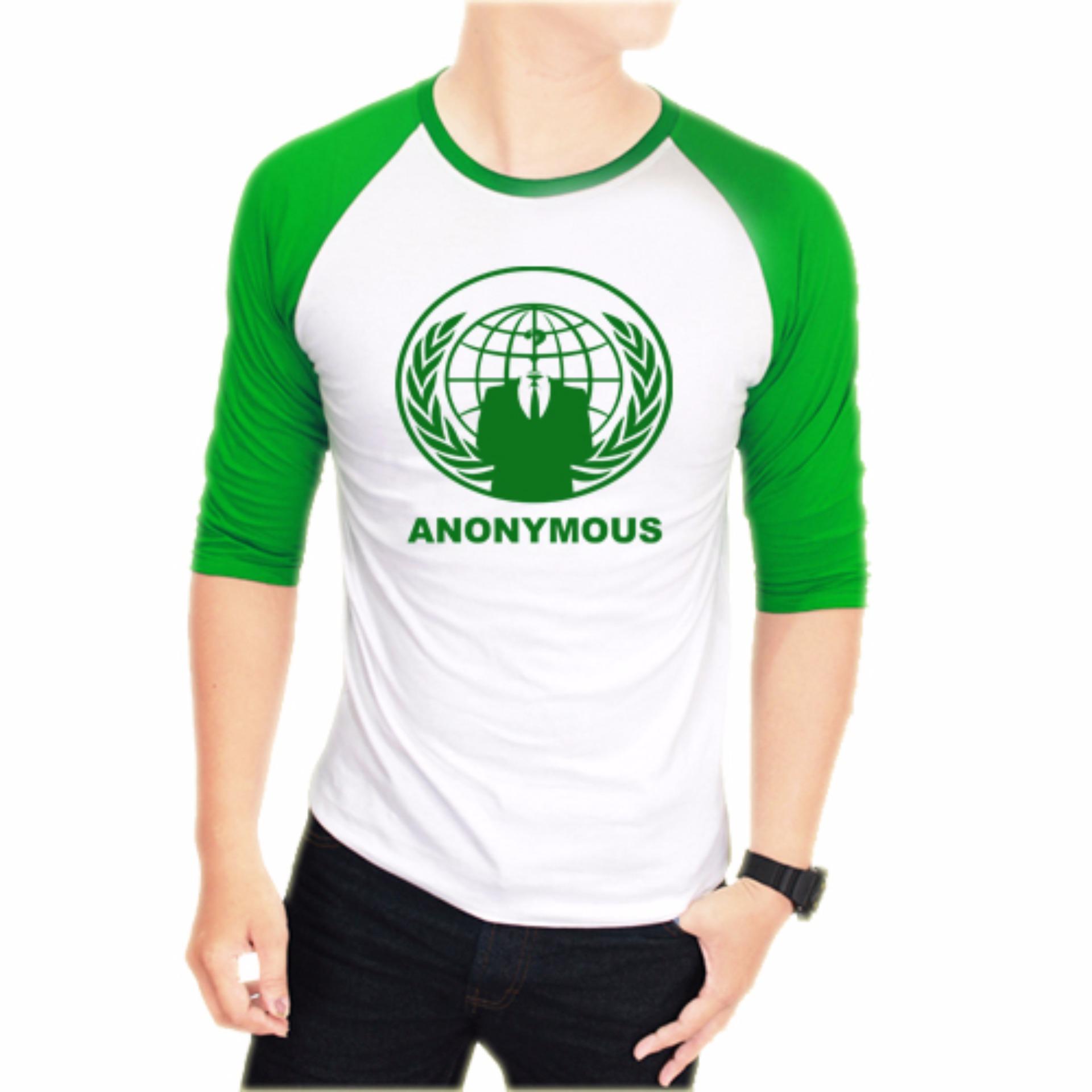 1 Years Kaos Raglan Unisex Universal - Putih HIjau