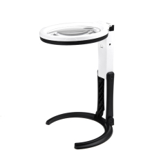 10 Lampu LED Kaca Pembesar Lensa Kaca Meja Wisata-jenis Lampu Genggam Lipat 2X120mm 5 X 28mm