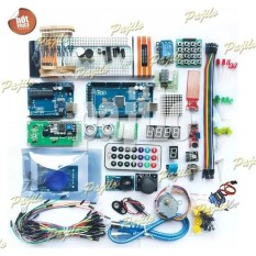 100 in 1 Lengkap versi Upgrade - Arduino Uno Mega2560 R3 Combo Upgrade Box Arduino Starter Learning Kit Atmega 16u2