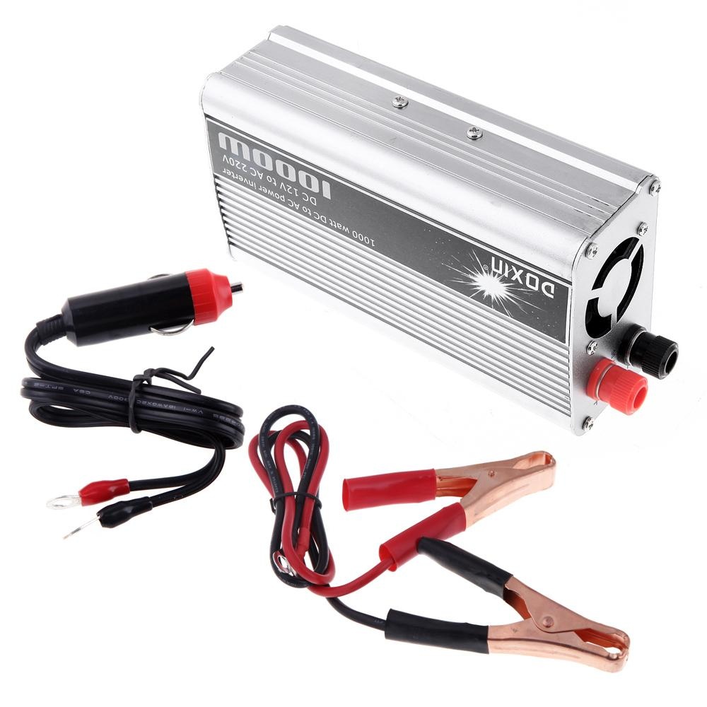 1000 W WATT DC 12 V Ke AC 220 V Portable Car Inverter Inverter Charger Converter-Intl