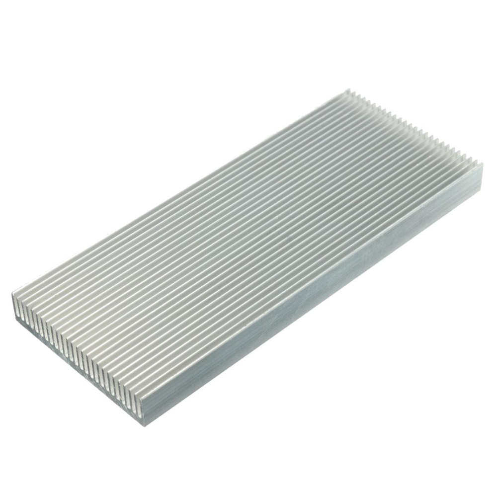 100X41X8 Mm Aluminium Penurun Panas Pendingin Panas untuk High Power LED Transistor Penguat-Intl