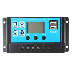 10/20/30A 12/24 V LCD PWM Solar Charge Controller Regulator Baterai 2 USB Backlit 30A -Intl