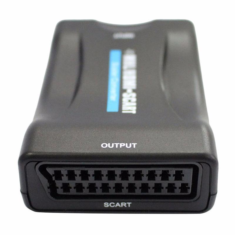 1080 P HDMI Ke SCART Video Audio Converter Adaptor NTSC PAL untuk HD TV DVD Box-Intl