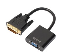1080 P DVI-D Ke VGA Adaptor Kabel 24 + 1 25 Pin DVI Male Ke 15 Pin VGA Female Video Konverter Konektor-Internasional