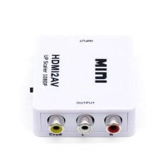1080 P HDMI Komposit Ke RCA Audio/Video AV CVBS Konverter Adaptor untuk HDTV DVD-Intl