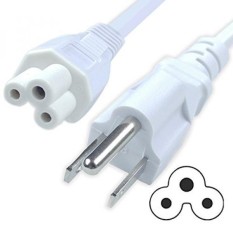 10Ft Long Ipax Putih Power Supply Kabel Kabel untuk LG TV 32LB5600 42LA6205 42LB5600 42LF5600-UB 42LN5400 47LN540 47LA6950 47LA6900 47LB6100 47LN5200 50LF6000 55GA6400 55LF6000 55LF6100 55LN5400 55LN5600-Intl