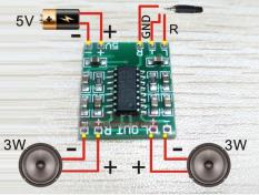 10 Buah Digital DC 5 V Penguat Kelas D Papan 2x3 Watt Tenaga USB Mini PAM8403 Modul Audio SG239-SZ