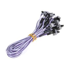 10 Pcs Host Switch Line Restart Power Line AXT Komputer Chassis Kabel Daya