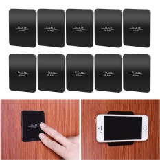 10 Pcs Magis Super Kuat Terpaku Gel Bantalan Kuat Tongkat Lem Anywhere Wall Sticker Reuseable Rumah Portable Fixed Wall Stiker Bisa Digunakan Sebagai Car Bracket Ponsel-Hitam-Intl