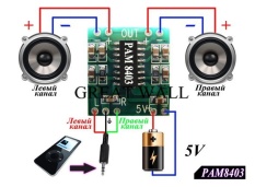 10 Pcs PAM8403 Super mini Digital Power Amplifier Board Miniatur Kelas D Power Amplifier Board 2*3 W High 2.5-5 V USB-Intl