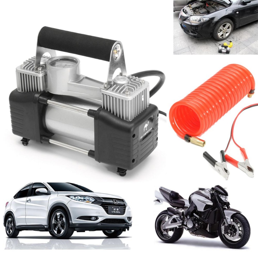 12 V 140 Psi Hai Kecepatan Pompa Kompresor Udara Berat Tugas Mobil Van Tire Inflator 4X4 Inggris- internasional