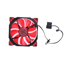15 Lampu LED Clear 120mm Tenang PC Case Penyejuk Fan MOD Semua Warna (merah)- Intl