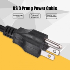 1.8 Meter 3 Pin US Male Plug Adaptor Daya Kabel Kabel untuk Air Conditioner Kulkas Cooker-Intl