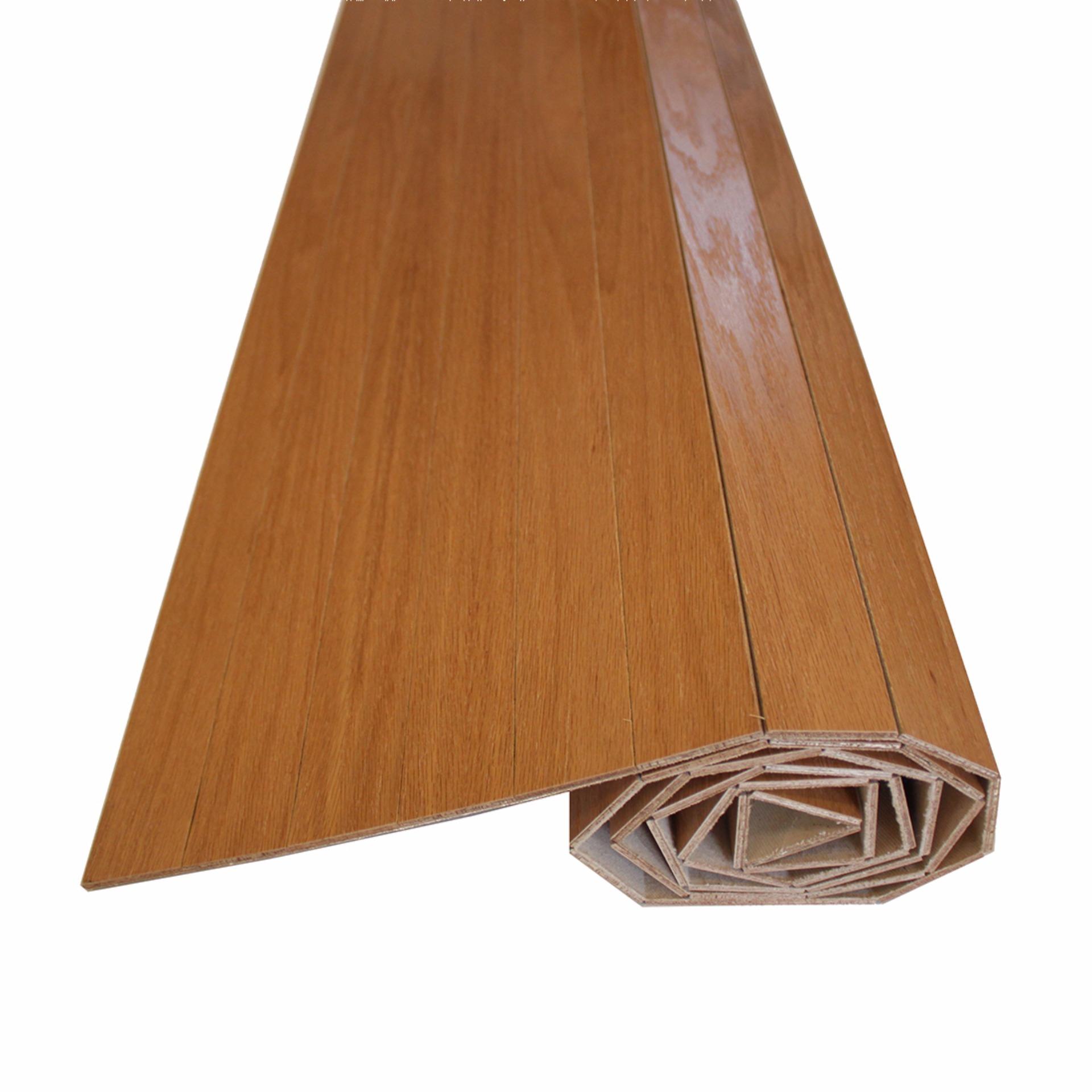 182cm x 245cm - Karpet Kayu Plywood / Wood Carpet Gulung Lapisan Veneer - Light Brown - United Goods
