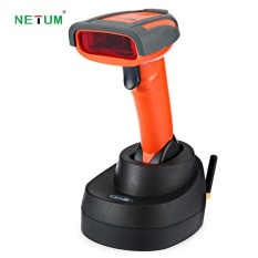 1D Kode Barcode Wireless Scanister Portable Handheld Dapat Diisi Daya Ulang Nirkabel Bar Pembaca Pemindai Kode Netum NT-2800-Intl