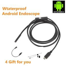 1 M Endoskopi Borescope USB Android Inspeksi Kamera HD 6 LED 7mm Lensa 720 P Waterproof Car Endoskopi Tabung mini Kamera-Intl