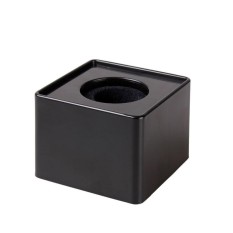 1 PC Hitam ABS Mikrofon Mikrofon Wawancara Persegi Cube Logo Bendera Bendera-Internasional