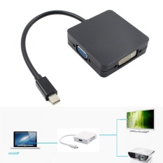 1pc Mini Display Port DP to HDMI VGA DVI BLACK/White for Microsoft surface pro - intl