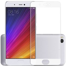 1 buah BYT penuh dengan penutup kaca Tempered untuk Xiaomi Mi 5s (putih) + 1 bagian TPU yang Soft Case telepon untuk Xiaomi Mi 5s (jelas)