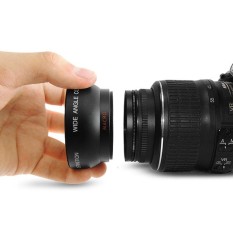 1 Set 52 Mm 0.45X Wide Angle Resolusi Tinggi Lensa Makro untuk DSLR Kamera-Internasional