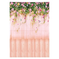 2*3 M/6.6 * 9.8ft Besar Photography Backdrop Latar Belakang Bunga Kayu Pola untuk BABY Newborn Anak-anak Remaja Dewasa Foto Video Studio-Intl