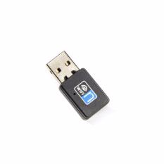 2.4 GHz 300 Mbps Wireless N WIFI USB Adaptor untuk Komputer PC atau Laptop atau Desktop (Hitam) -Intl