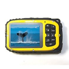 2.7 Inch LCD Cameras16 Kamera Digital MP Underwater 10 M Kamera Tahan Air + 8x Zoom (Kuning)