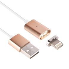 2-In-1 Kepala Logam Magnetic 8, Jadilah Yang Pertama Mengulas! And Micro USB untuk Sinkronisasi Data USB Kabel Pengisian For IPhone/Samsung/Huawei, Panjang: 1 M (emas)