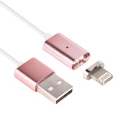 2-In-1 Kepala Logam Magnetic 8, Jadilah Yang Pertama Mengulas! And Micro USB untuk Sinkronisasi Data USB Kabel Pengisian For IPhone/Samsung/Huawei, Panjang: 1 M (Mawar Emas)