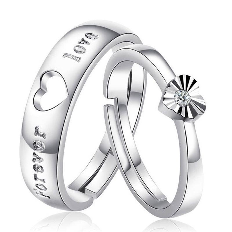2 Pcs Disesuaikan Cincin Pasangan Cincin Jewellry 925 Perak Adjustable Pecinta Kucing Indonesia Ngumpul Di Sini Cincin E003